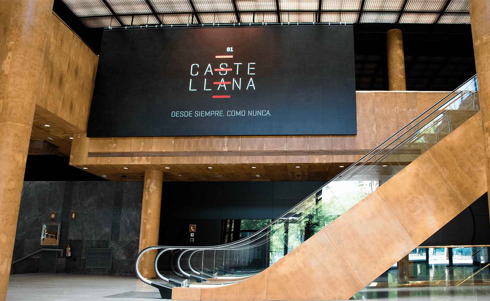 Cartelería digital gran formato edificio Castellana 81