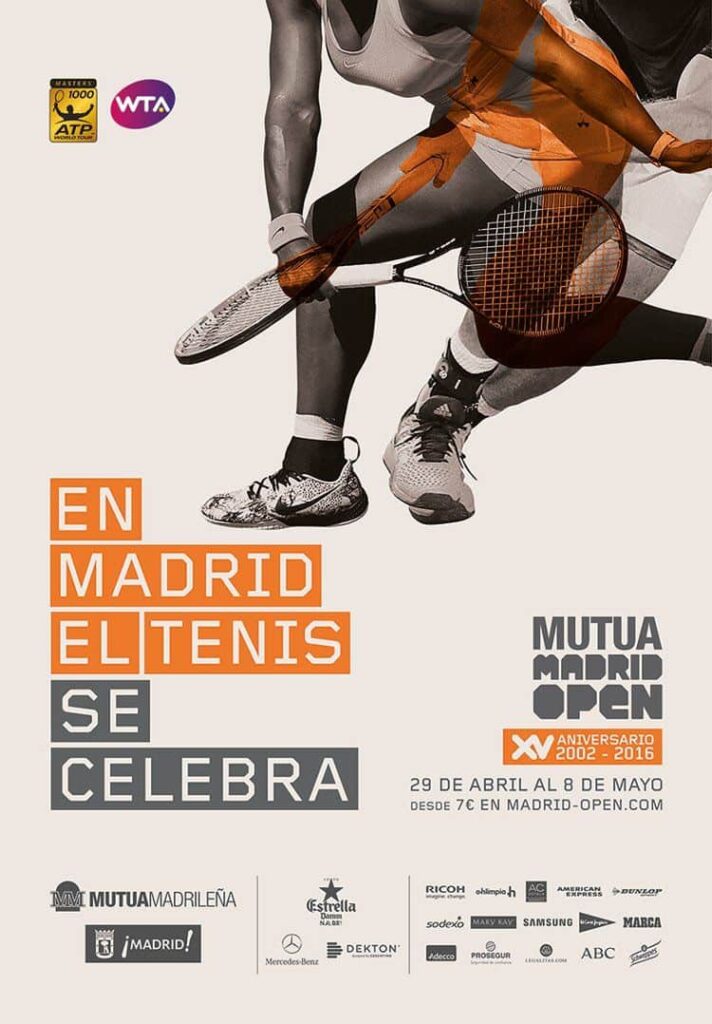 Madrid Mutua Open advertising.