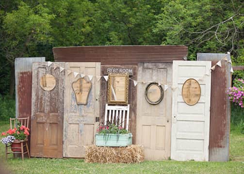 Example of a photo booth for events