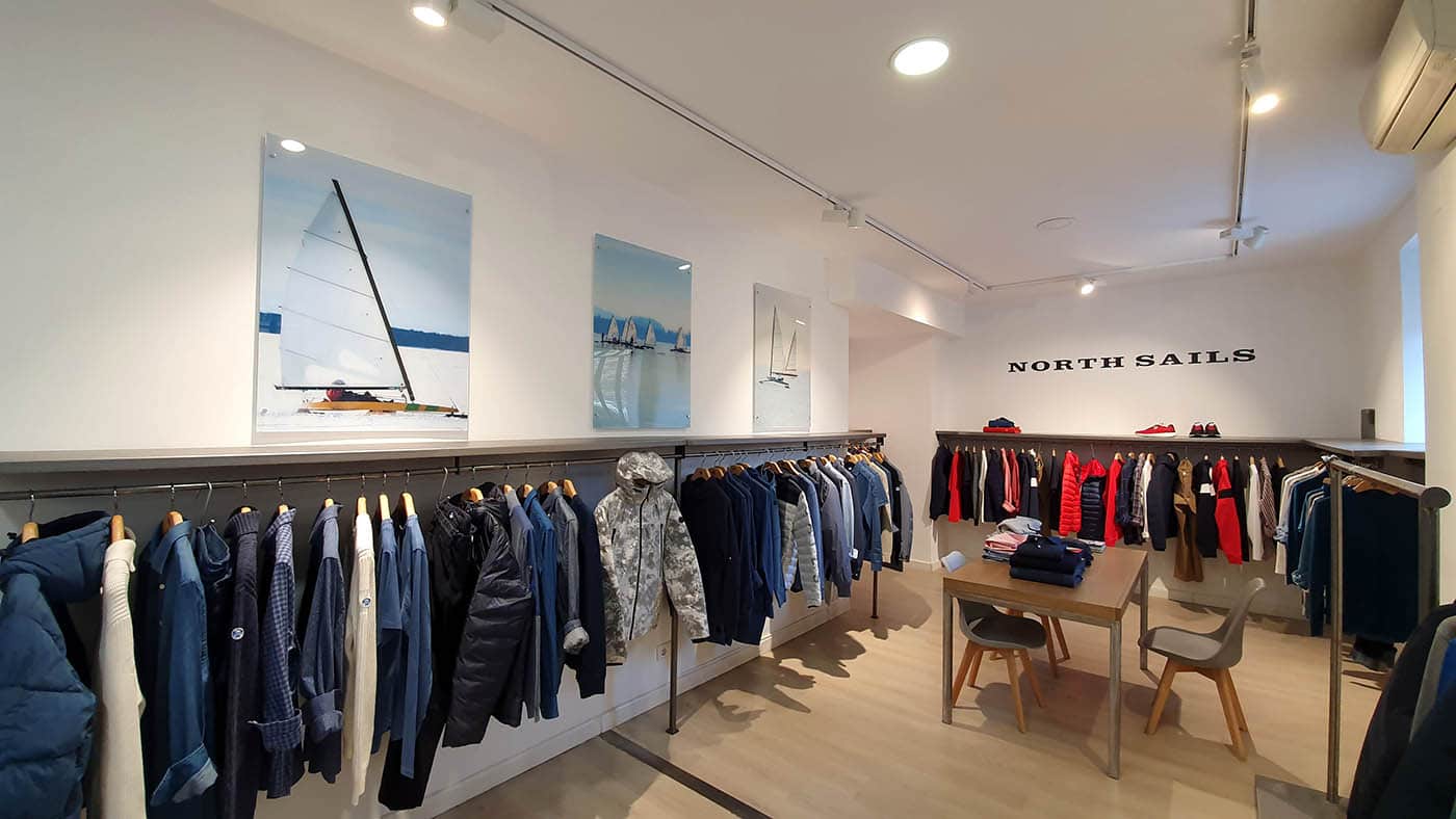 instore-clientes-north-sails-decoracion-showroom-cuadros-impresion-en-pvc