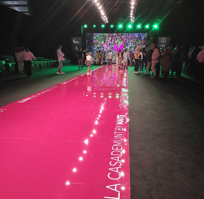 Catwalk production and installation at Madrid Fashion Week