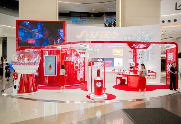 Shiseido pop-up in Hong Kong.