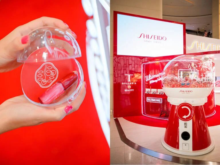 Shiseido pop-up in Hong Kong.