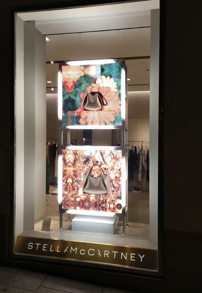 Digital signage for Stella MacCartney.