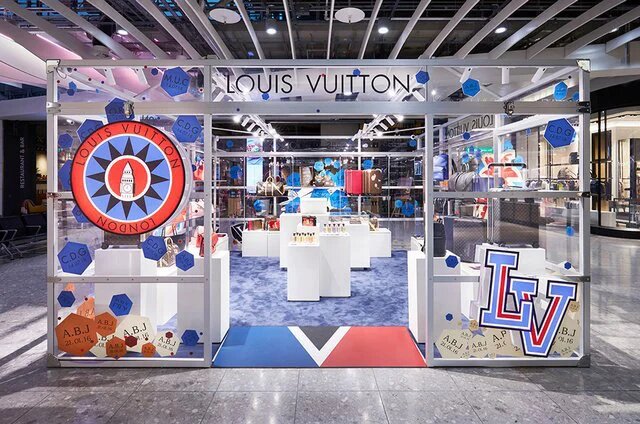 Louis Vuitton pop-up for promotion campaign.