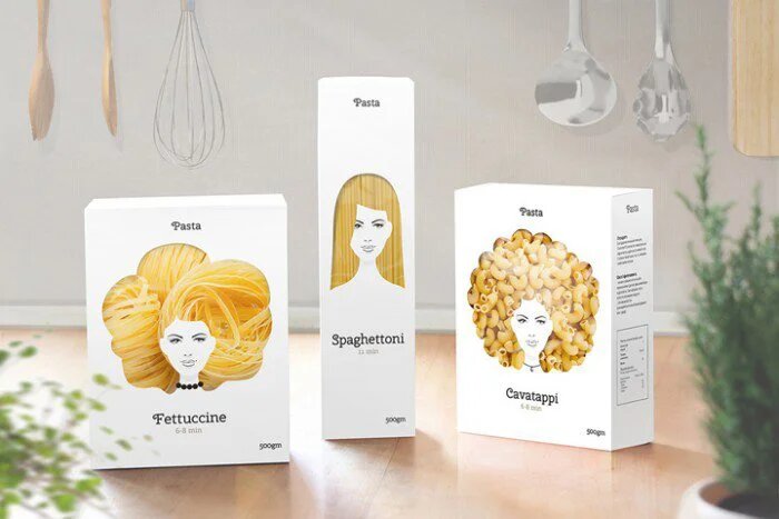 Noodles packaging.