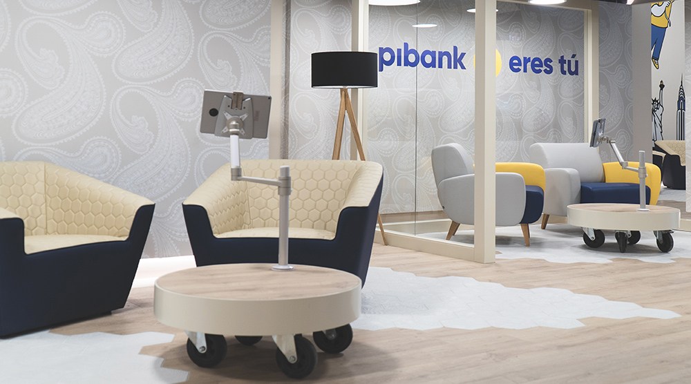 Pibank interior furniture.