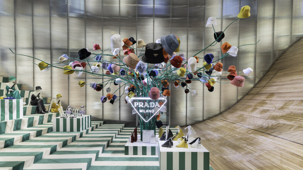 Prada. Pop-in in New York boutique