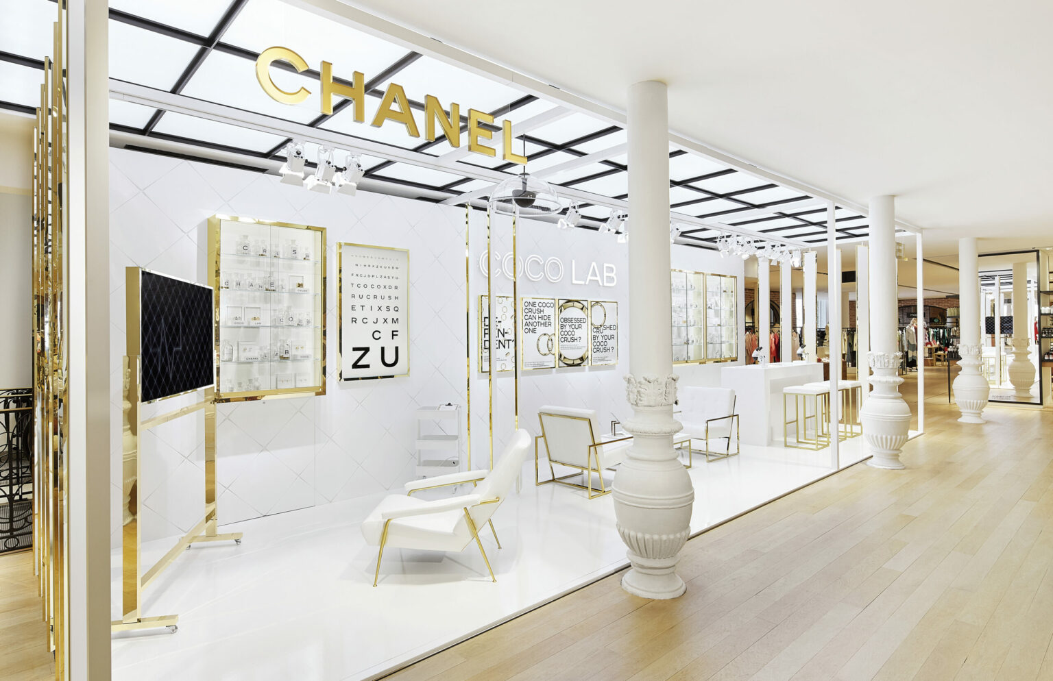 Chanel Coco Lab pop-up store at Le Bon Marché, Paris