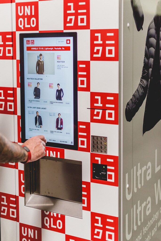 The Every Day Counts brand has these interactive screens in its store located in Amsterdam.