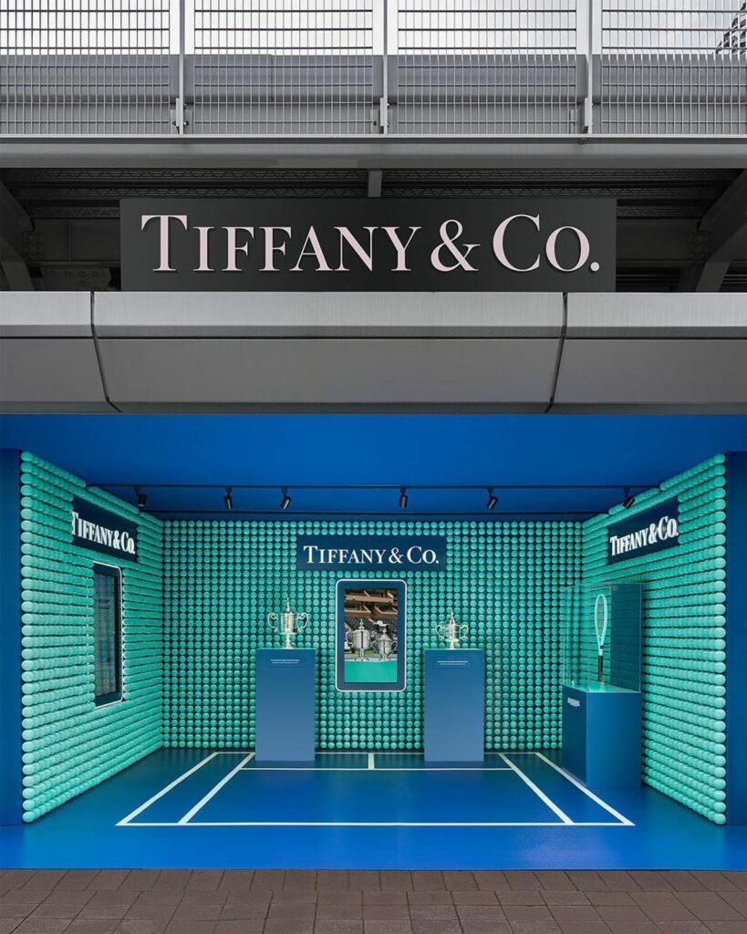 Sponsorship by Tiffany&Co. at the US Open Tennis.