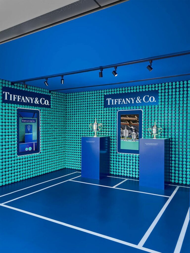 Sponsorship by Tiffany&Co. at the US Open Tennis.