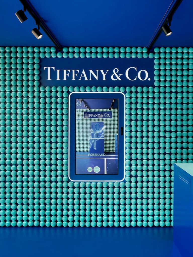 Sponsorship by Tiffany&Co. at the US Open Tennis.