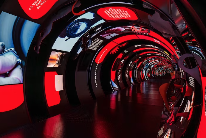 Cartier pop up, Christmas campaign 23/24. Immersive experience, located in Miami, USA.