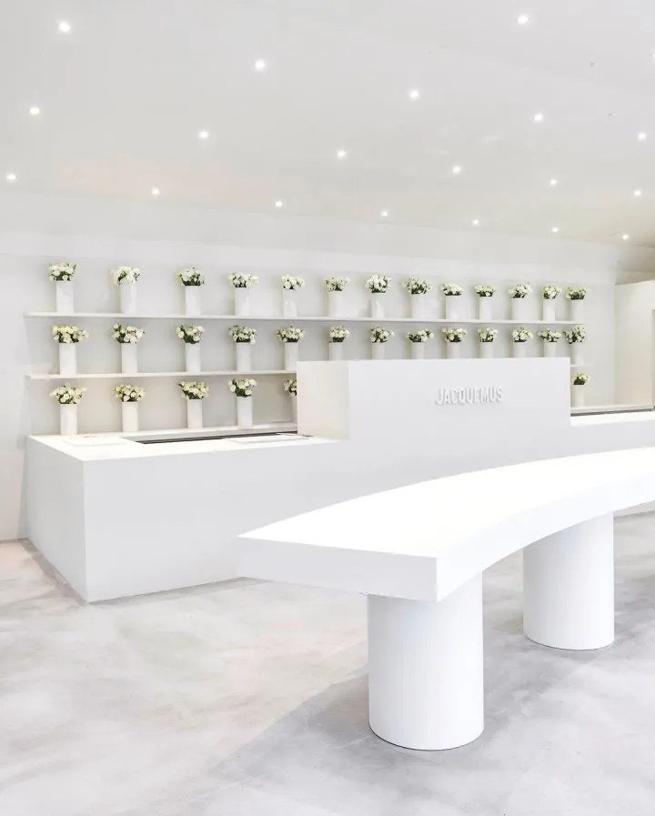 Jacquemus store located in Seoul, very creative design in the store.