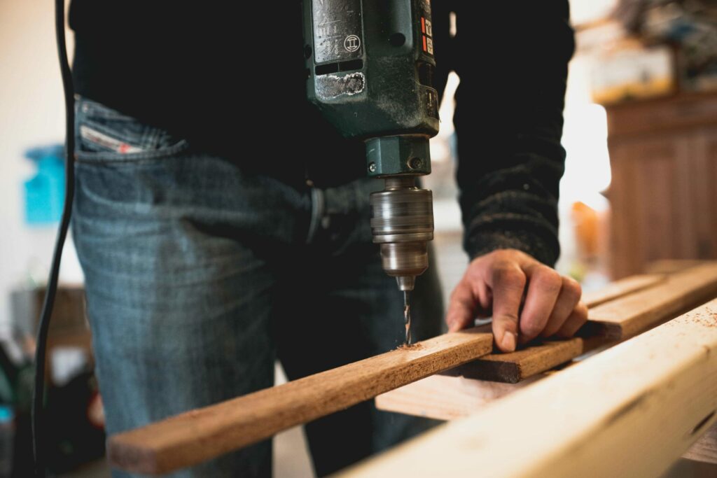 Production with recycle wood.