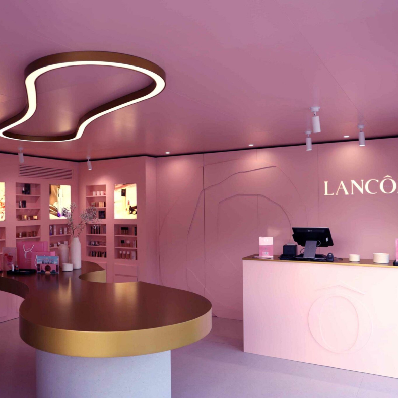 Production and installation for Lancôme pop-up store in Madrid.