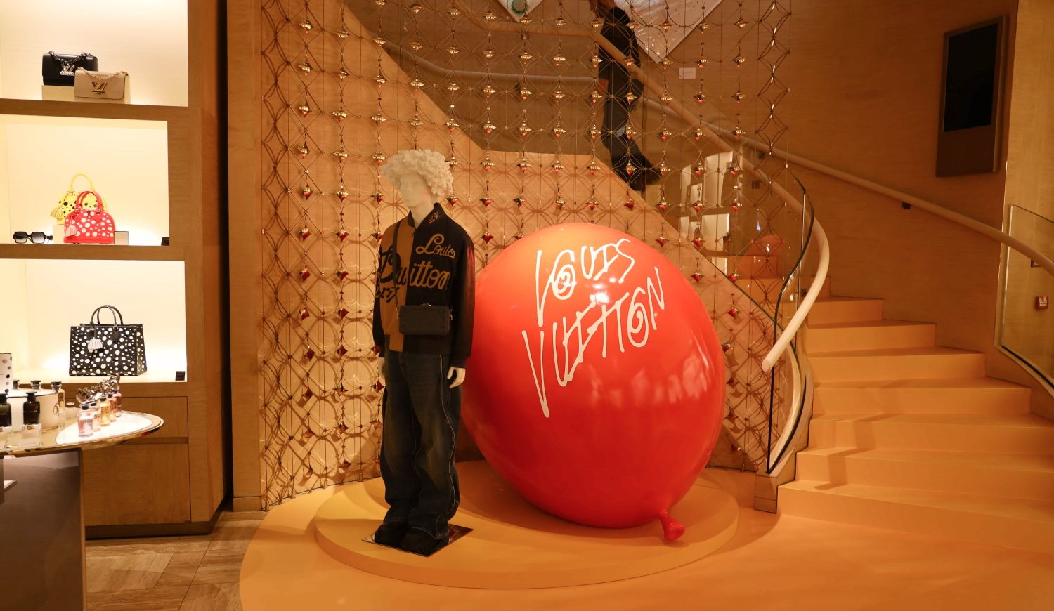 Visual merchandising for Louis Vuitton project.